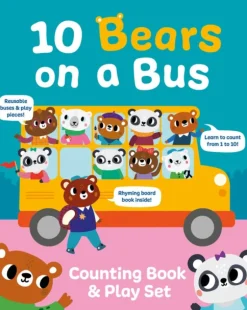 Gemini Books Group Ltd 10 Bears on a Bus* Vauvaperhe|Puuha, Väritys Ja Askartelu