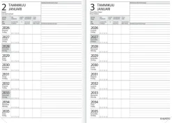 Ajasto 10 vuoden kalenteri/10 årskalendern, kupari* Kalenterit|Opiskelutarvikkeet