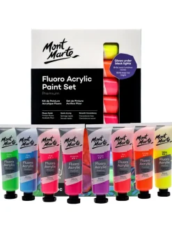 Suomalainen.com Akryyliväri 8 x 36ml Neon Flouro Mont Marte* Mont Marte|Värit