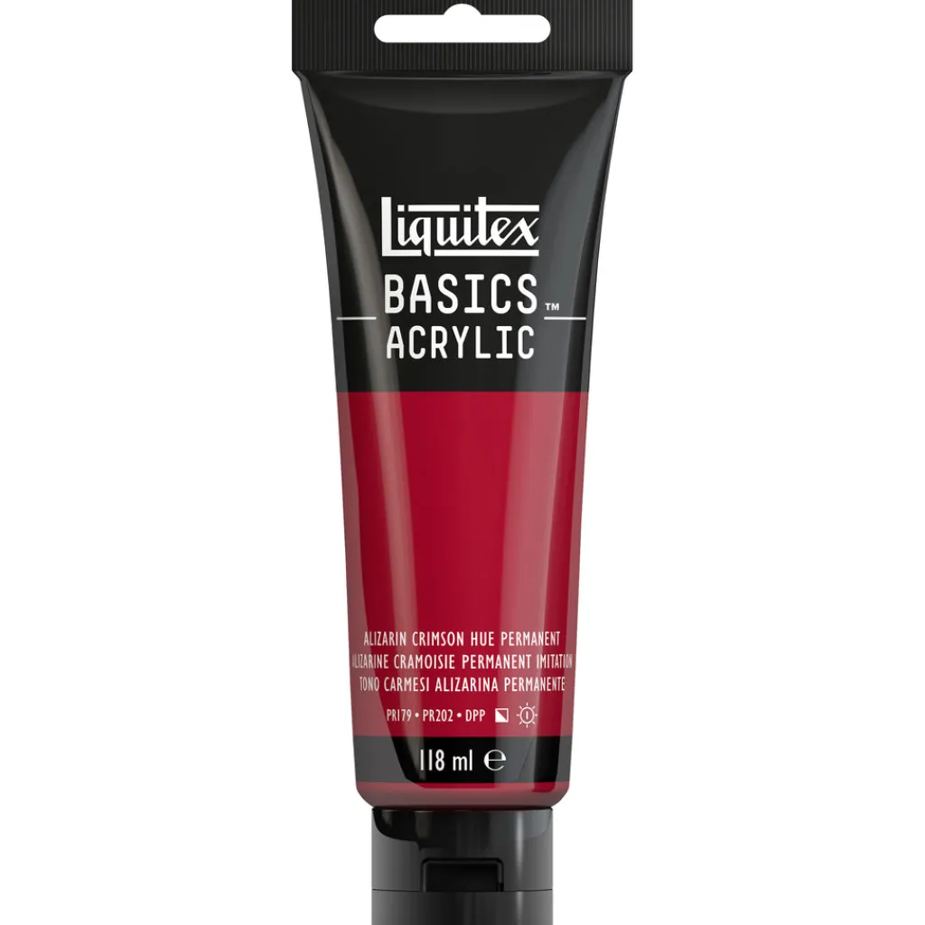 Winsor & Newton Akryyliväri 118ml 116 Alizarin Crimson Hue Liquitex Basics Acrylic* Liquitex|Akryylimaalaus