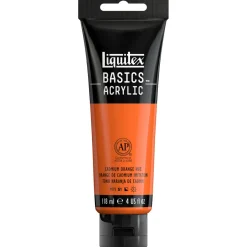 Winsor & Newton Akryyliväri 118ml 720 Cadmium Orange Hue Liquitex Basics Acrylic* Liquitex|Akryylimaalaus