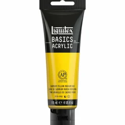 Winsor & Newton Akryyliväri 118ml 830 Cadmium Yellow Medium Hu Liquitex Basics Acrylic* Akryylimaalaus|Akryylimaalaus