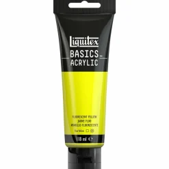 Akryyliväri 118ml 981 Fluorescent Yellow Liquitex Basics Acrylic