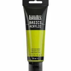 Winsor & Newton Akryyliväri 118ml 218 Light Olive Green Liquitex Basics Acrylic* Liquitex|Akryylimaalaus