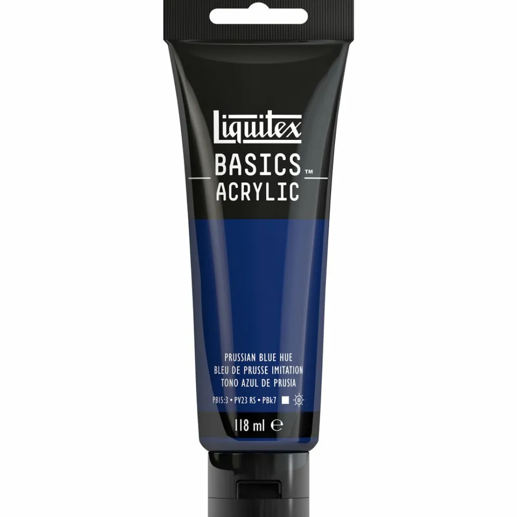 Winsor & Newton Akryyliväri 118ml 320 Prussian Blue Hue Liquitex Basics Acrylic* Liquitex|Akryylimaalaus