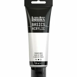 Winsor & Newton Akryyliväri 118ml 432 Titanium White Liquitex Basics Acrylic* Liquitex|Akryylimaalaus
