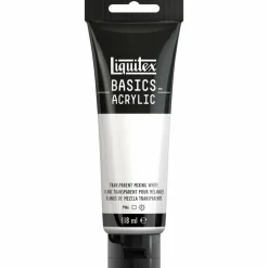 Winsor & Newton Akryyliväri 118ml 430 Transparent Mixing White Liquitex Basics Acrylic* Liquitex|Akryylimaalaus