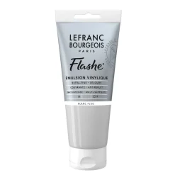 Suomalainen.com Akryyliväri 80ml matta 818 Flourescent White L&B Flashe Acrylic* Akryylimaalaus|Akryylimaalaus