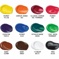 Winsor & Newton Akryylivärilajitelma 12x22ml Liquitex Basics Acrylic* Liquitex|Lahjavinkit Taiteilijalle