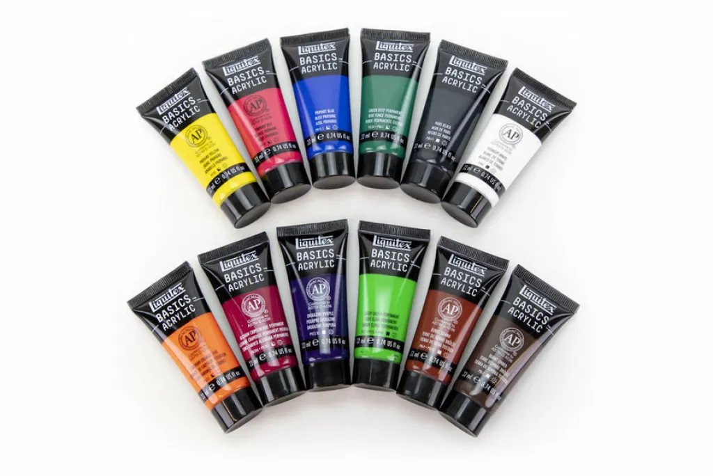 Winsor & Newton Akryylivärilajitelma 12x22ml Liquitex Basics Acrylic* Liquitex|Lahjavinkit Taiteilijalle