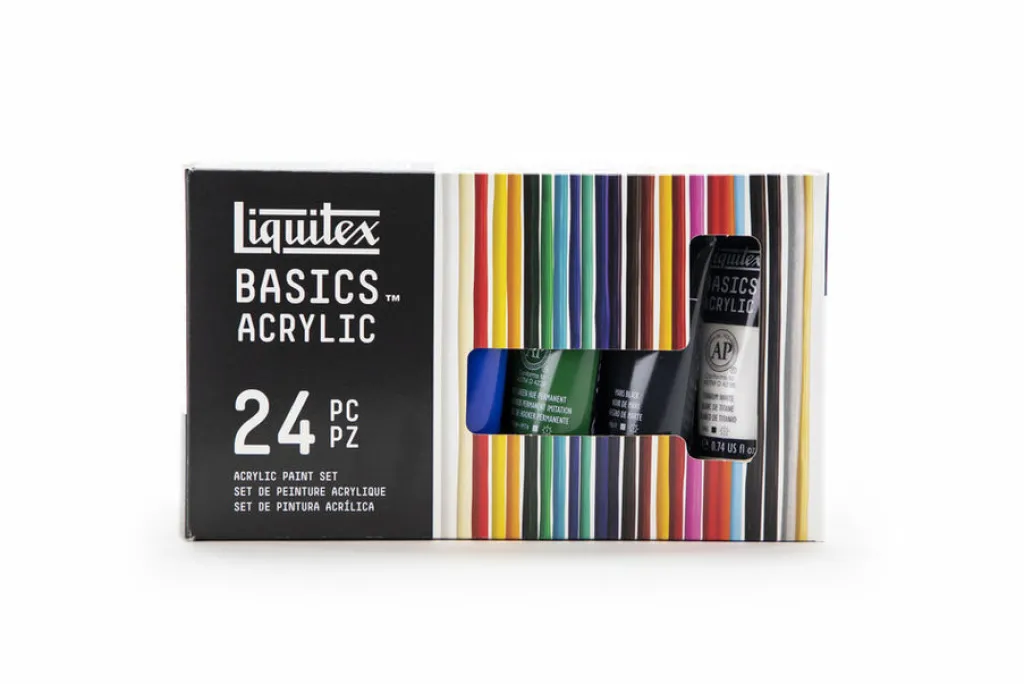 Winsor & Newton Akryylivärilajitelma 24x22ml Liquitex Basics Acrylic* Akryylimaalaus|Akryylimaalaus