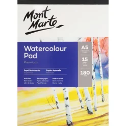 Akvarellilehtiö A5/15 180g Mont Marte