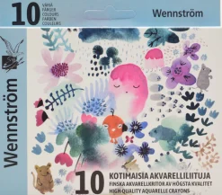 A. Wennström Oy Akvarelliliitu 10 väriä Wennström* Lasten Askartelu Ja Piirustus
