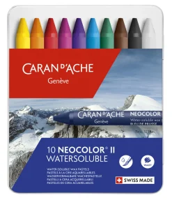 Akvarelliliitu 10kpl Neocolor II, Caran d'Ache