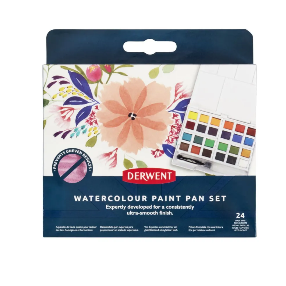 Akvarelliväri 24 kpl Derwent Watercolour Paint pan Set