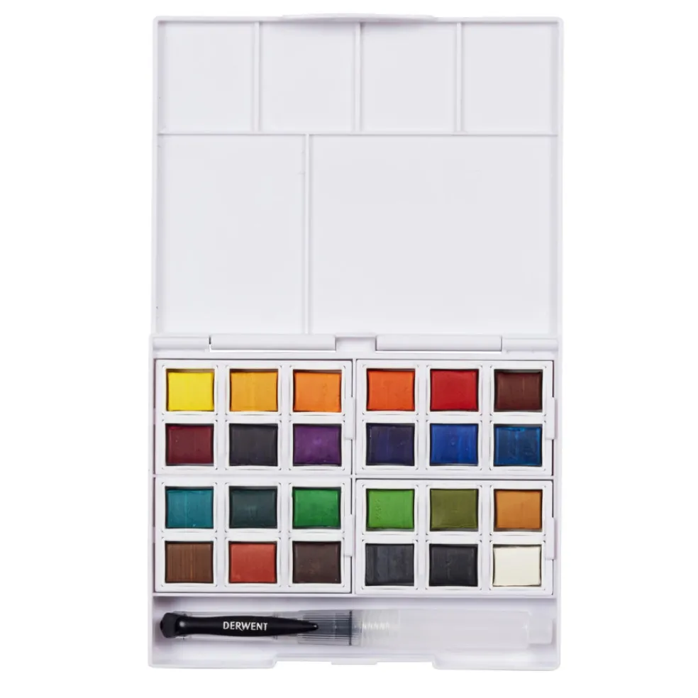 Akvarelliväri 24 kpl Derwent Watercolour Paint pan Set