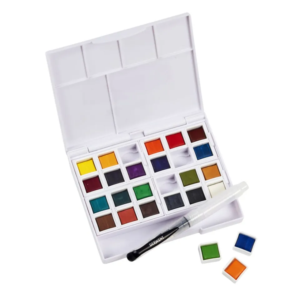 Akvarelliväri 24 kpl Derwent Watercolour Paint pan Set