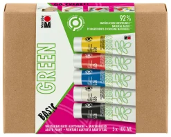 Marabu Alkydiväri 5x100ml perusvärit Green* Akryylimaalaus|Akryylimaalaus