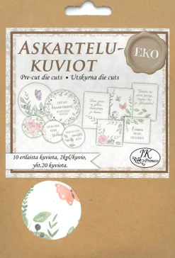 J.K. Primeco Oy Askartelukuvio 20 kpl Eko lehdet* Juhlatarvikkeet|Paperiaskartelu