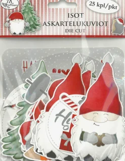 J.K. Primeco Oy Askartelukuvio iso 25 kpl Joulutoivotukset ja hahmot* Askartelu