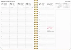 Burde Basic Study A5 2025-2026 (16 kk), ruskea* Kalenterit|Opiskelutarvikkeet