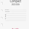 Burde Compact kalenteripaketti 18 kk 2025-2026 (lukuvuosikalenteri)* Kalenterit|Opiskelutarvikkeet