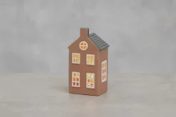 Finnlumor Talolyhty Copenhagen LED valoilla vaaleanpunainen 15 cm