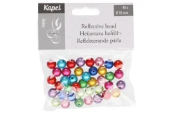 Helmi heijastava 10mm/40 kpl värilliset