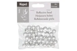 Suomalainen.com Helmi heijastava 10mm/40 kpl valkoiset* Muut Askartelutarvikkeet|Askartelu