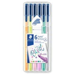 Staedtler Huopakynä 6 kpl triplus pastellivärit* Kirjoitus- Ja Muistiinpanovälineet