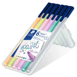 Staedtler Huopakynä 6 kpl triplus pastellivärit* Kirjoitus- Ja Muistiinpanovälineet