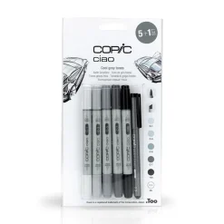 Huopakynä Copic Ciao 5+1 kpl Grey tones cool