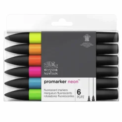 Winsor & Newton Huopakynä Promarker 6 väriä Neon W&N* Winsor & Newton|Piirtäminen Ja Luonnostelu