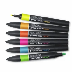 Winsor & Newton Huopakynä Promarker 6 väriä Neon W&N* Winsor & Newton|Piirtäminen Ja Luonnostelu