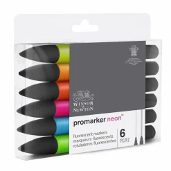 Winsor & Newton Huopakynä Promarker 6 väriä Neon W&N* Winsor & Newton|Piirtäminen Ja Luonnostelu