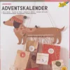Folia Joulukalenterisetti mäyräkoira* Paperiaskartelu|Askartelu