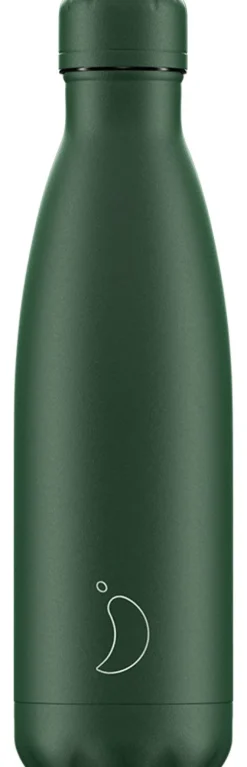 Chilly's Bottles Limited Juomapullo Chilly's Original Matte All Green 500 ml* Uutuustuotteet|Sisustus, Sesonkituotteet Ja Kodin Tarvikkeet
