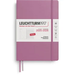 Concess Nordic AB Kalenteri 2025-2026 18kk A5 Weekly+muistikirja Dusty Rose Leuchtturm1917 kovak.* Kalenterit|Leuchtturm1917 -Muistikirjat