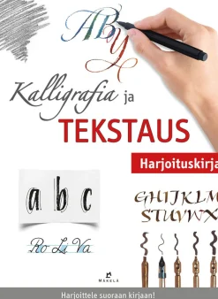 Kustannus-Mäkelä Kalligrafia ja tekstaus - Harjoituskirja* Harrastekirjat|Piirustusoppaat Ja Taidekirjat