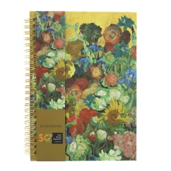 Akowest Kierremuistikirja A5 Van Gogh Vincent's flowers* Opiskelutarvikkeet