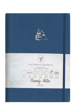 Victoria Paper Products Limited Kierremuistikirja Victorias Journals 16x22cm/192s pistesivut, petrooli* Opiskelutarvikkeet|Päiväkirjat Ja Ystäväkirjat