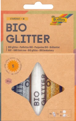 Folia Kimallejauhe biohajoava 5x7g Stardust* Paperiaskartelu|Askartelu