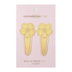 Designworks Ink Kirjanmerkki 2 kpl Flowers* Lahjatavarat|Kirjan Ystävä -Kirjatuotteet