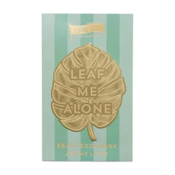 Designworks Ink Kirjanmerkki iso Leaf Me Alone Vintage Sass* Lahjatavarat|Kirjan Ystävä -Kirjatuotteet