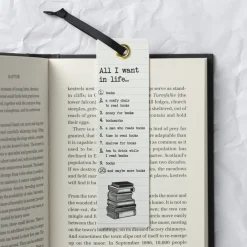 if Cardboard Creations Ltd. Kirjanmerkki Literary All I want in Life…* Lahjatavarat|Kirjan Ystävä -Kirjatuotteet