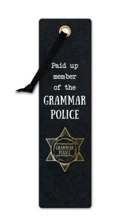 If Kirjanmerkki Literary Grammar police* Lahjatavarat|Kirjan Ystävä -Kirjatuotteet