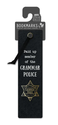 If Kirjanmerkki Literary Grammar police* Lahjatavarat|Kirjan Ystävä -Kirjatuotteet