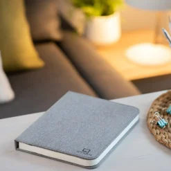 Kirjavalo Gingko Smart Book Light Large, harmaa pellava