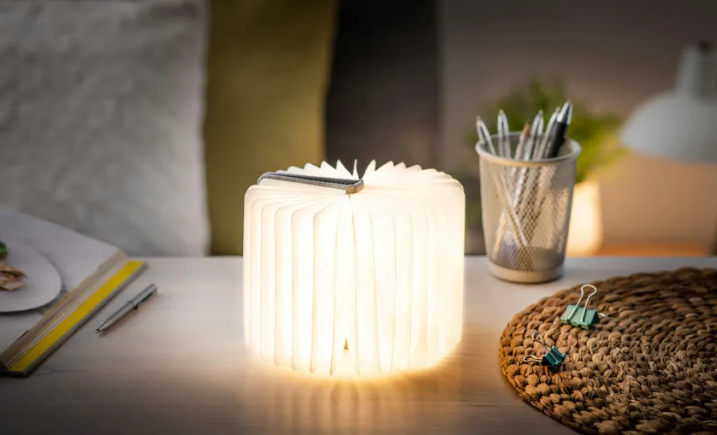 Gingko Design Kirjavalo Gingko Smart Book Light Mini, harmaa pellava* Toimistokoneet Ja Pienlaitteet|Valaisimet Ja Lamput