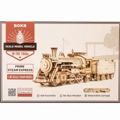 Robotime/ Lahjamaa Koottava puinen pienoismalli Prime Steam Express* Lelut|Pelit Ja Lelut